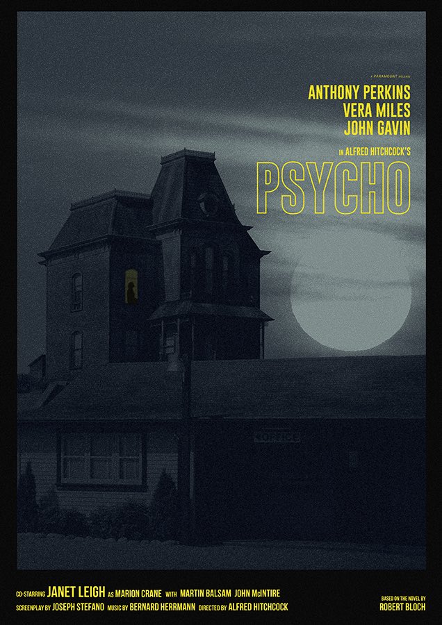 Psycho alternate movie poster